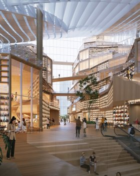 MVRDV公布武汉图书馆“阶梯式图书平台”计划丨MVRDV reveals plans for Wuhan Library with "stepped terraces of books"丨MVRDV设计丨中国武汉