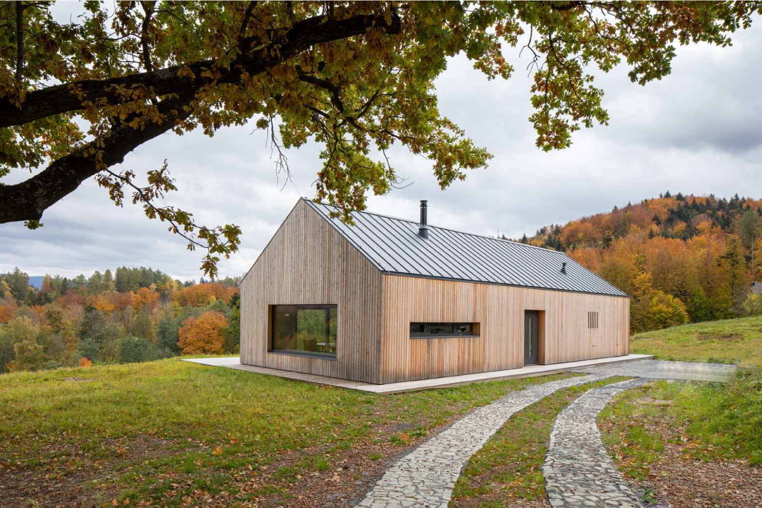 比克山区开放式居住空间木结构建筑设计丨捷克丨Kamil Mrva Architects工作室-0