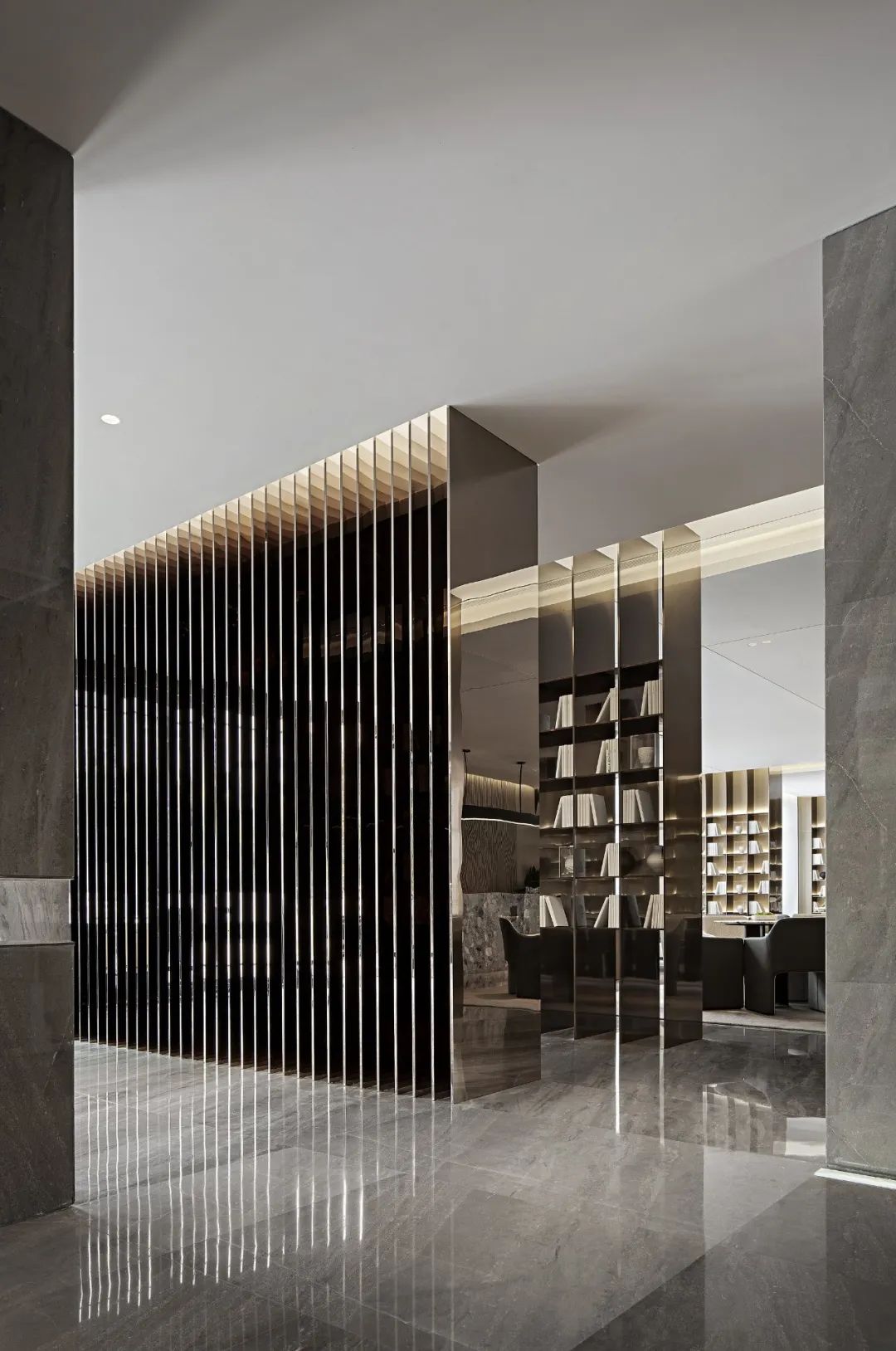 绿城济南诚园生活美学馆 | 现代简约与镜面艺术的完美融合-9