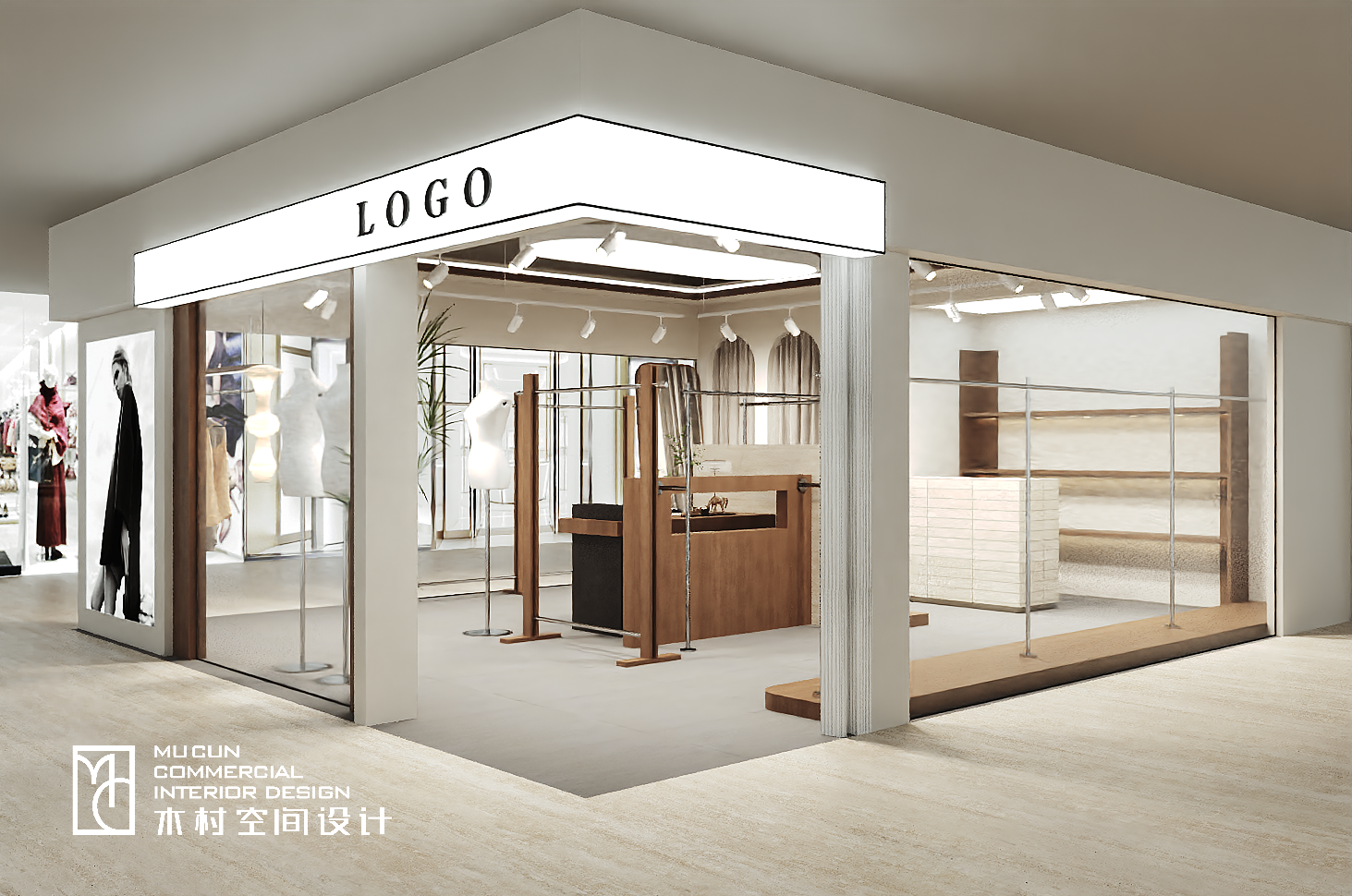 奶油风服装店设计丨中国苏州丨木村空间美学-7