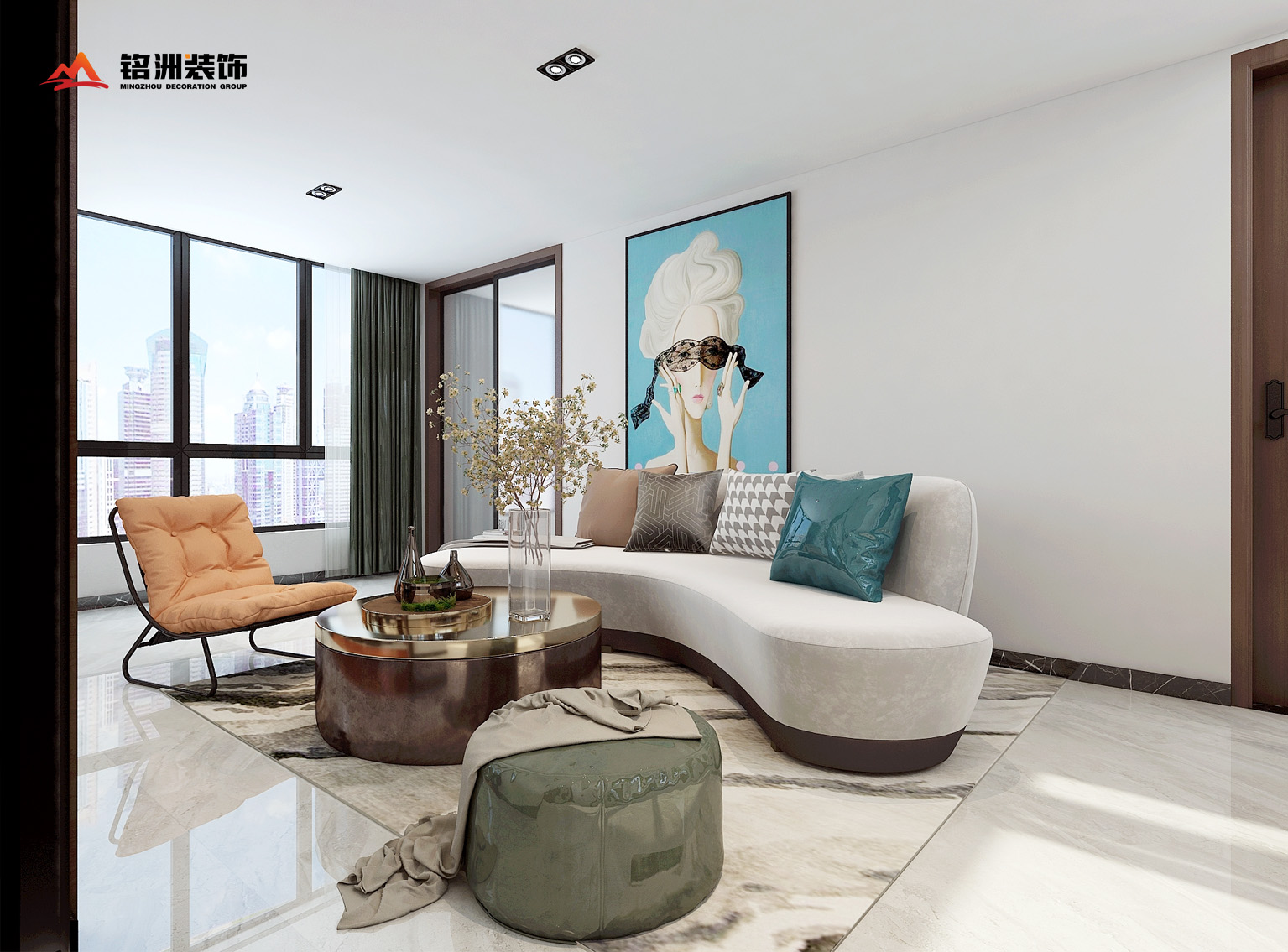 商丘建业山水湖城 252㎡顶复，东方美学的静谧表达-16