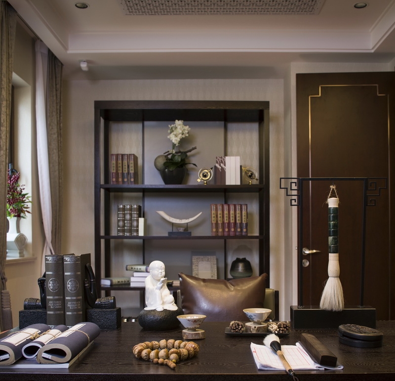 山东莱芜绿城桃花源中式别墅-12