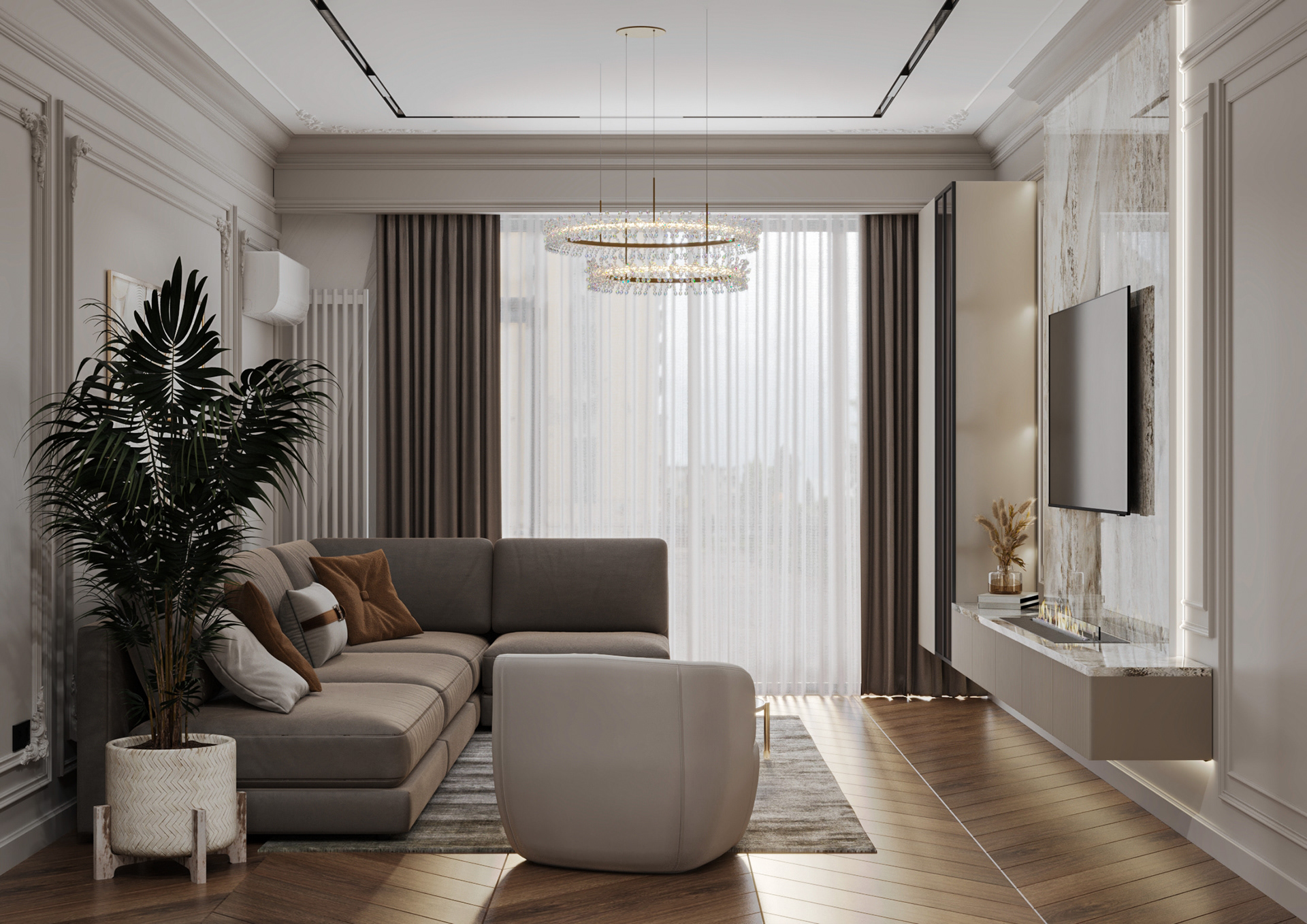 Neoclassic apartment design-23