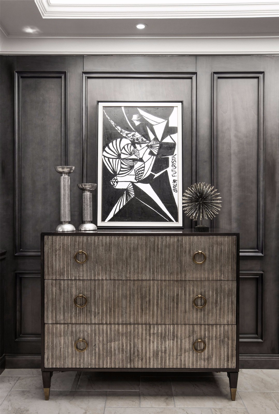 New England——245㎡暗黑系公寓  朱庆礼-6