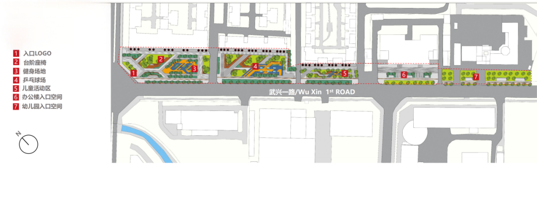 家门口的运动场丨路侧单一功能场地“变身”健康生活走廊-15