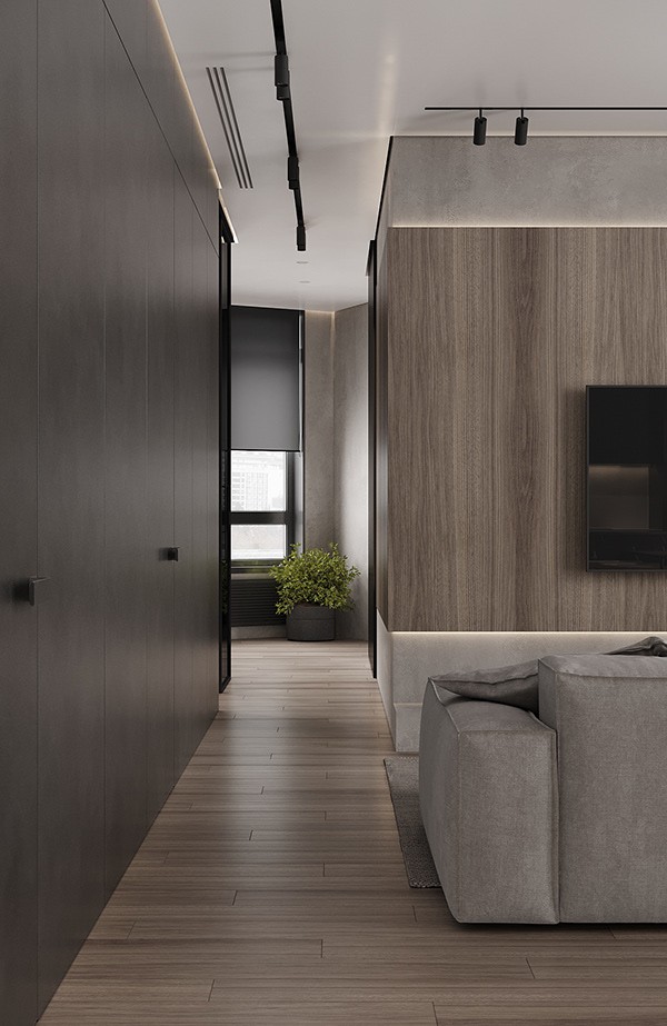 高级灰色系公寓设计 超舒适-8