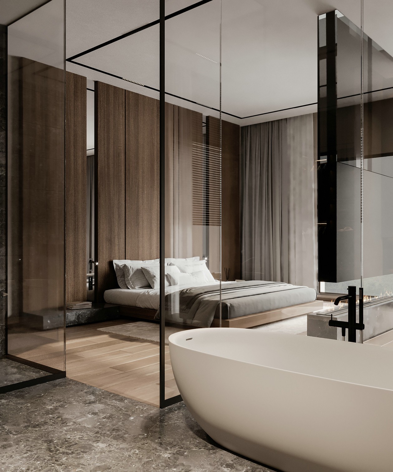 原木+高级灰  有温度的设计 舒适迷人-11