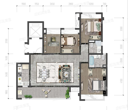平层温馨现代极简风-62