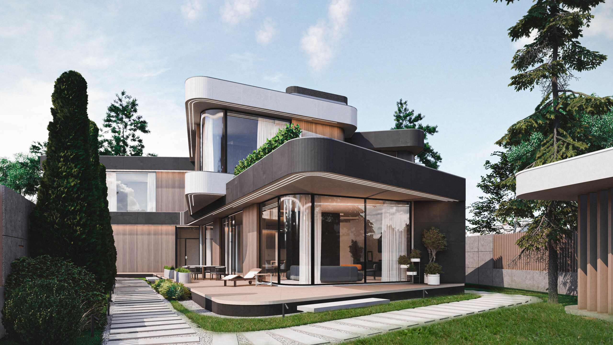 380㎡极简风格住宅项目丨ARXY工作室-12