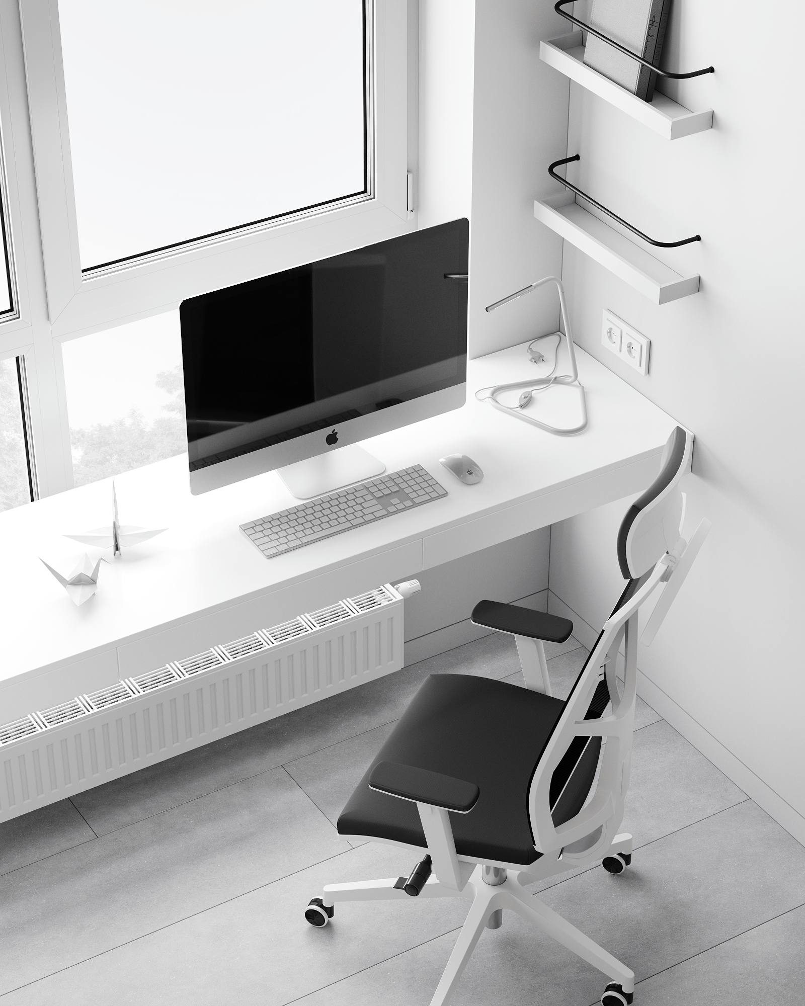 Black and White 室内设计丨z.point-22