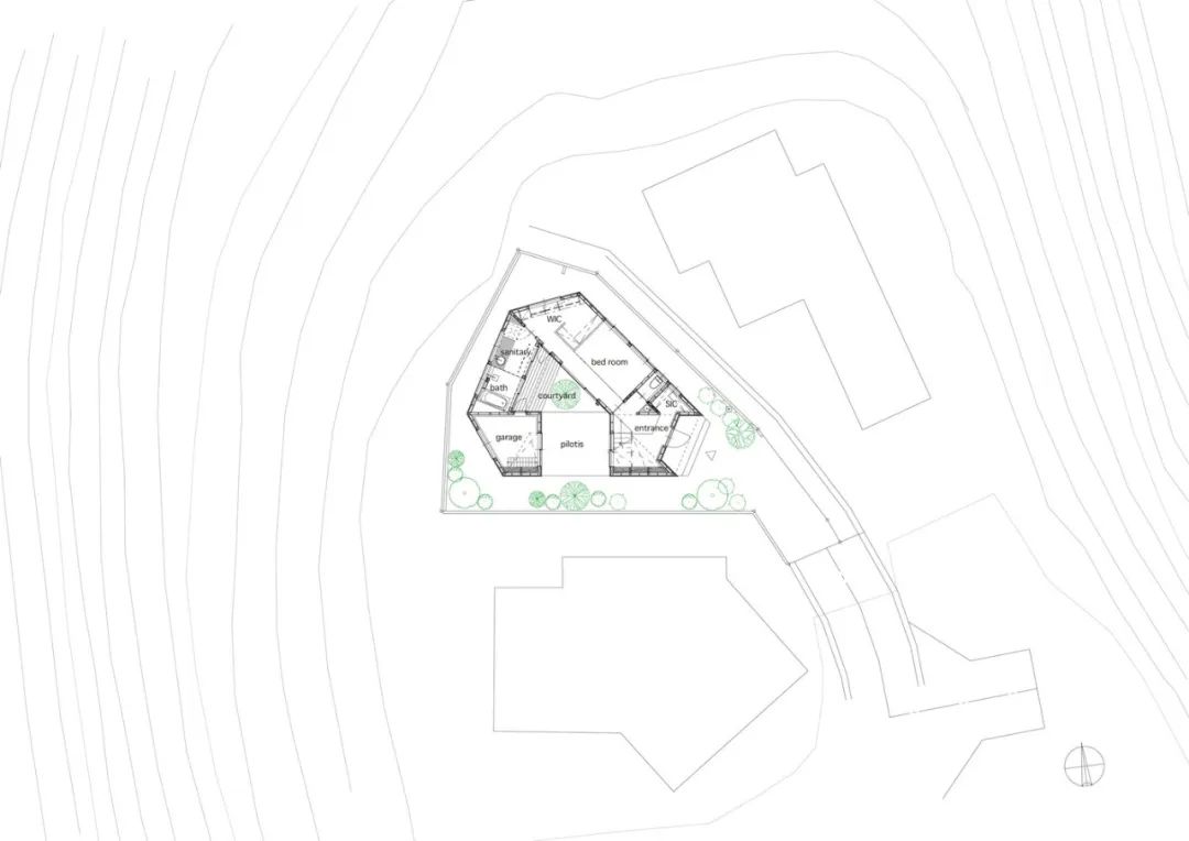 山脚下的世外桃源 · 106m² 钢构木屋蔚来花园丨勾勾手设计网-6