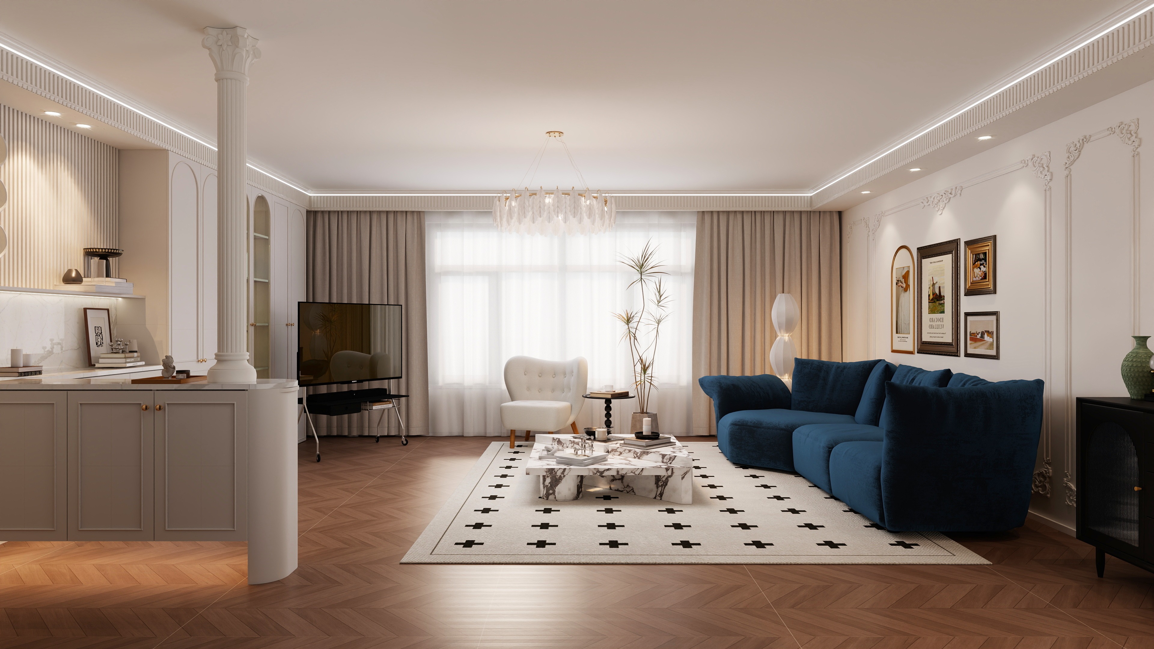 兴诚花园175㎡法式5室-10