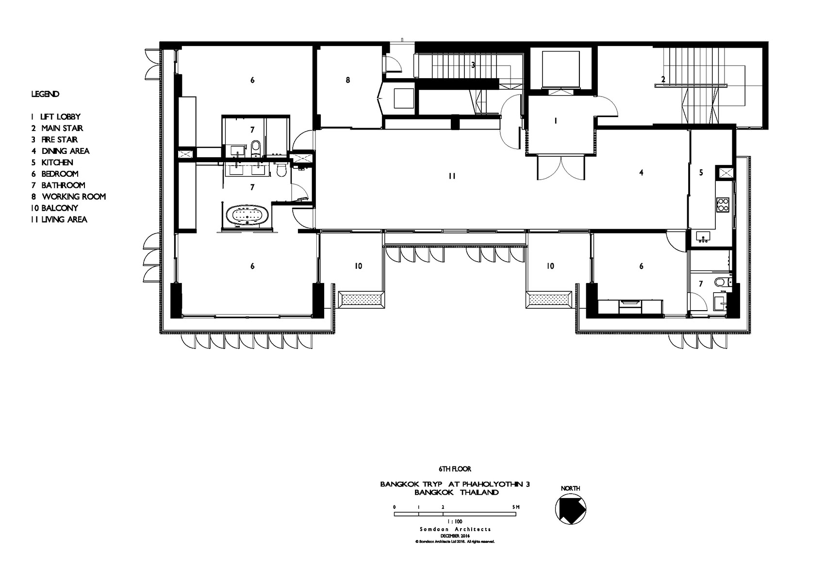 曼谷TRYP酒店&私人住宅,曼谷 / Somdoon Architects-52