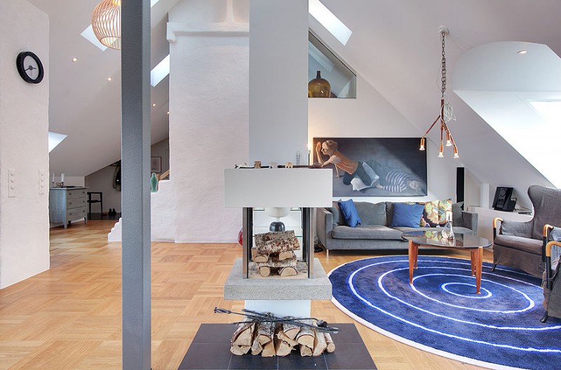 Scandinavian Design Impressive Attic Penthouse in Östermalm, Stockholm-15