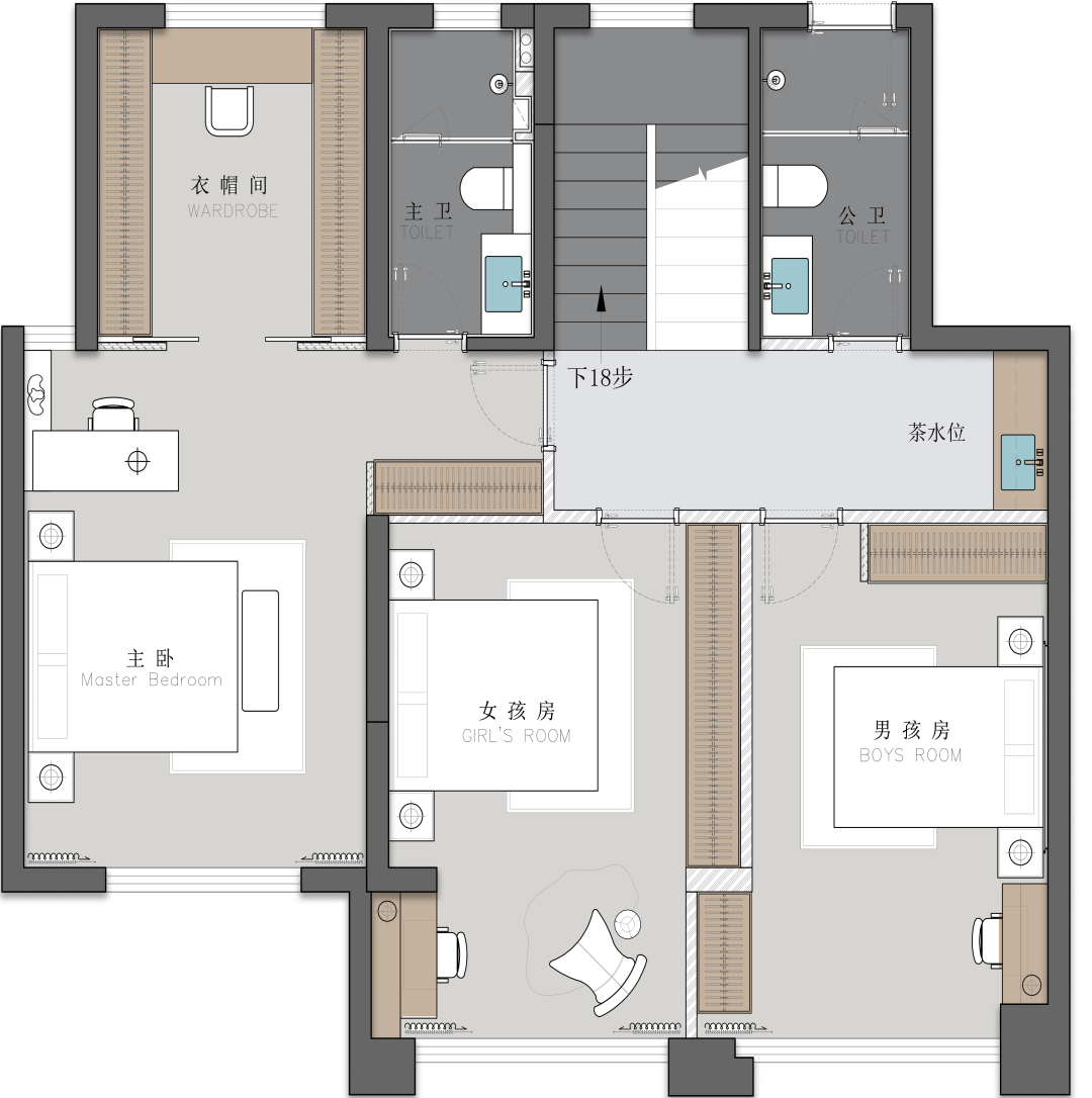 中海天玺复式345M²【中式传承】丨中国赣州丨赣州.大墨空间全案中心-5