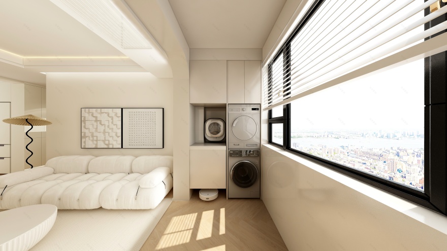 60M²原木奶油风两居丨中国上海-11