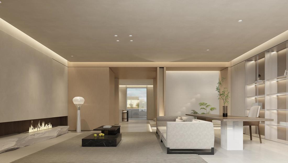 极简,艺术,智能未来的空间售楼处-5