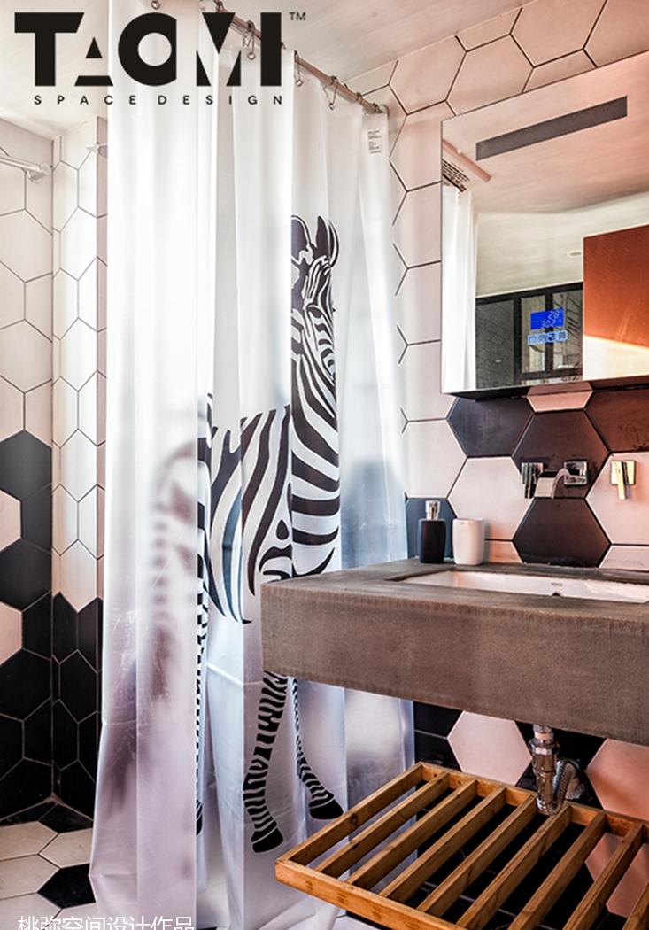 桃弥设计 | 工业风平层住宅,灵活布局与复古元素完美融合-35