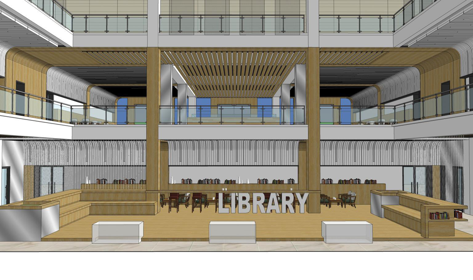 西安思源学院图书馆开放空间概念设计丨中国西安丨Giacomo Liviabella-17