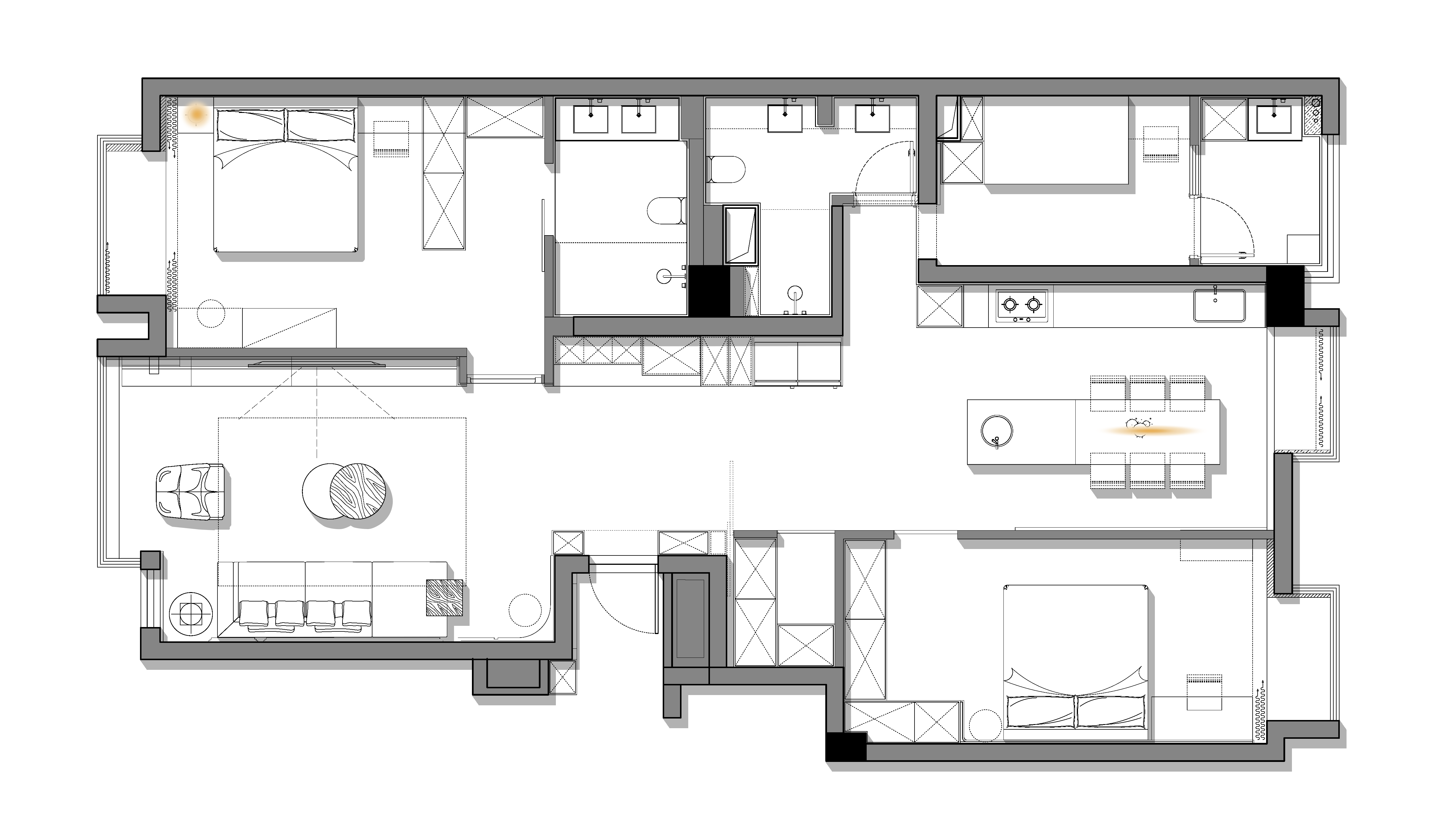 《绛境》成都140㎡现代意式 · 宏福樘设计丨中国成都-36