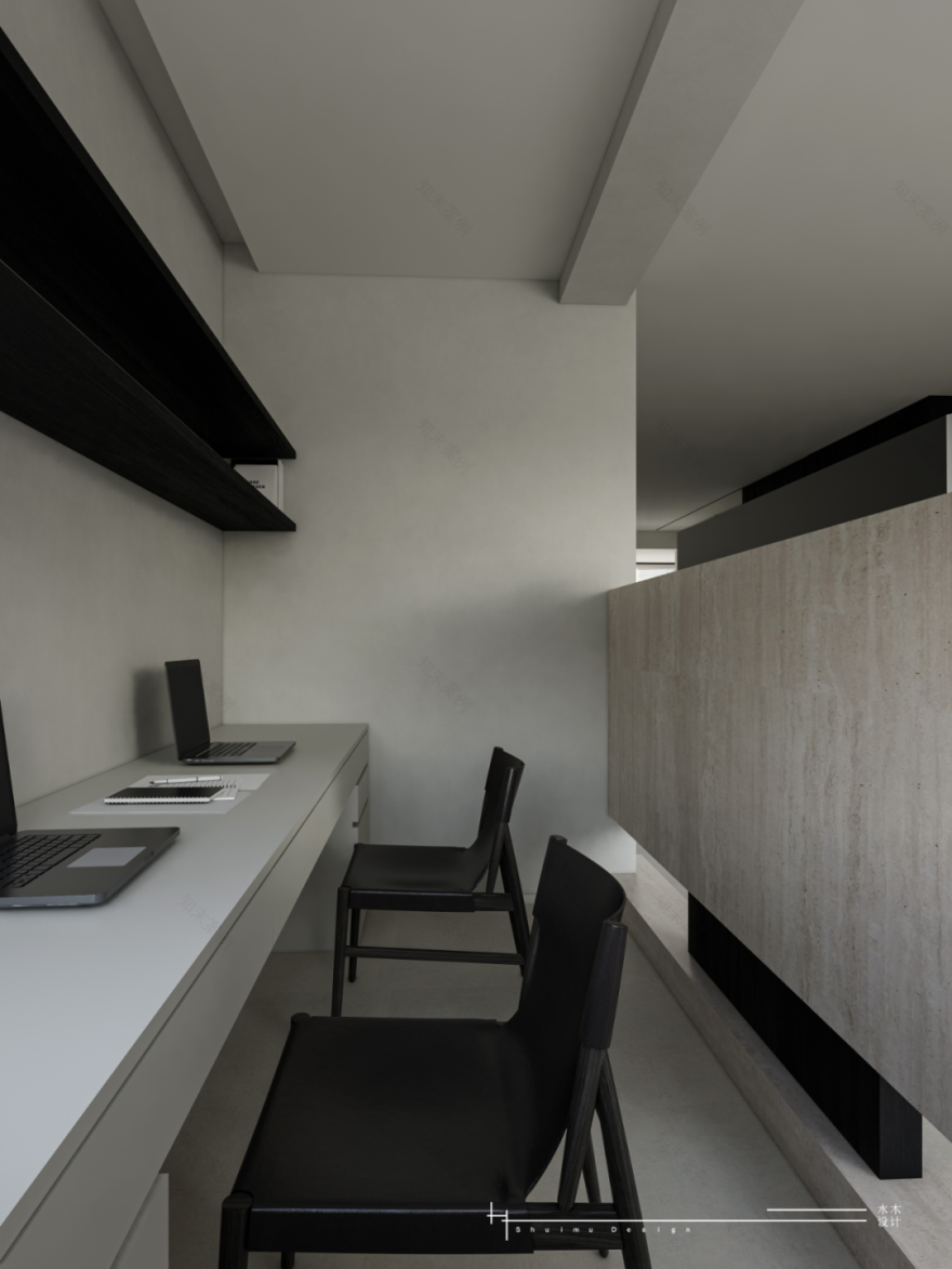 新作 · 万松花园96平 · 黑白构序,极简留白丨水木设计-22