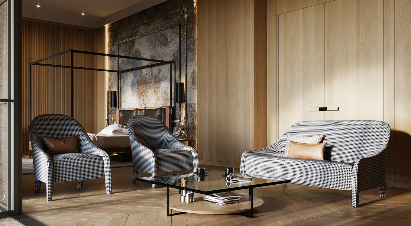 现代简约线条感别墅设计-14