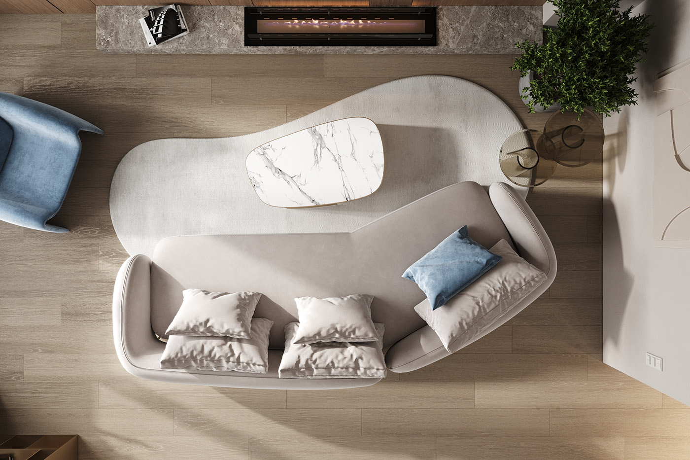 104平 现代简约 空间舒适！-7