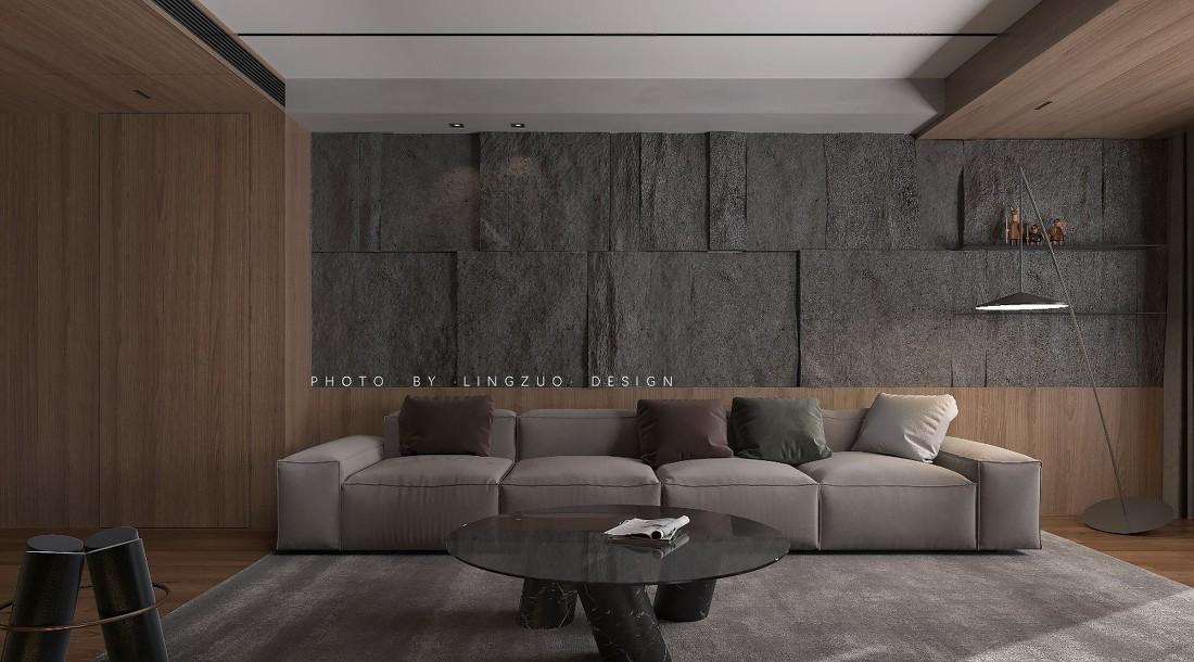 温润木质空间,开放式餐厨,艺术气息主卧——红与蓝的纯粹生活-2