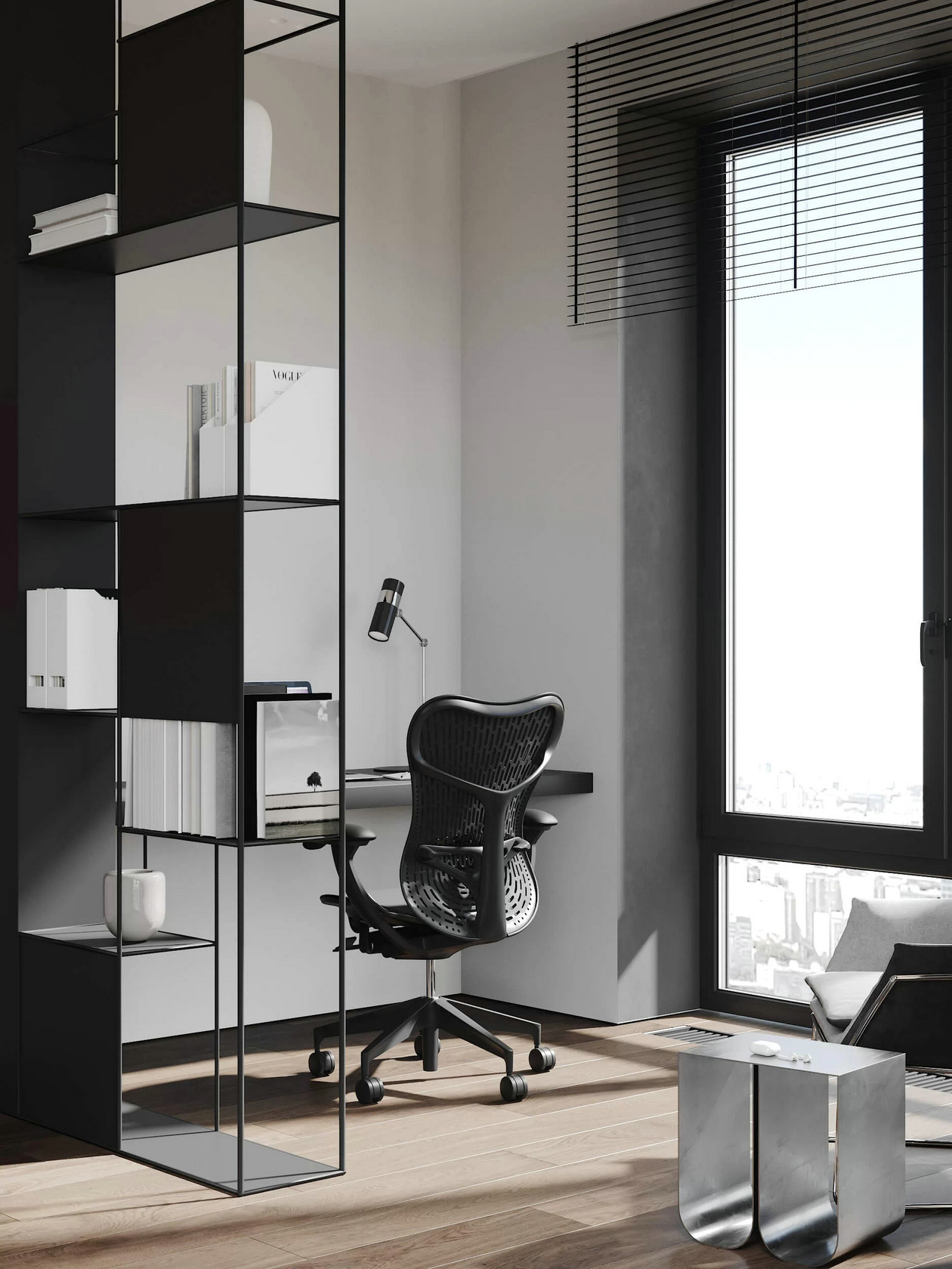 灰色系小空间公寓设计-14