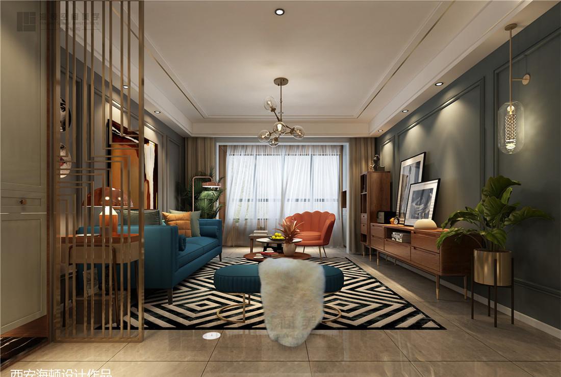 西安群贤道九号 150㎡复古轻奢风 海顿设计展现定制魅力-14