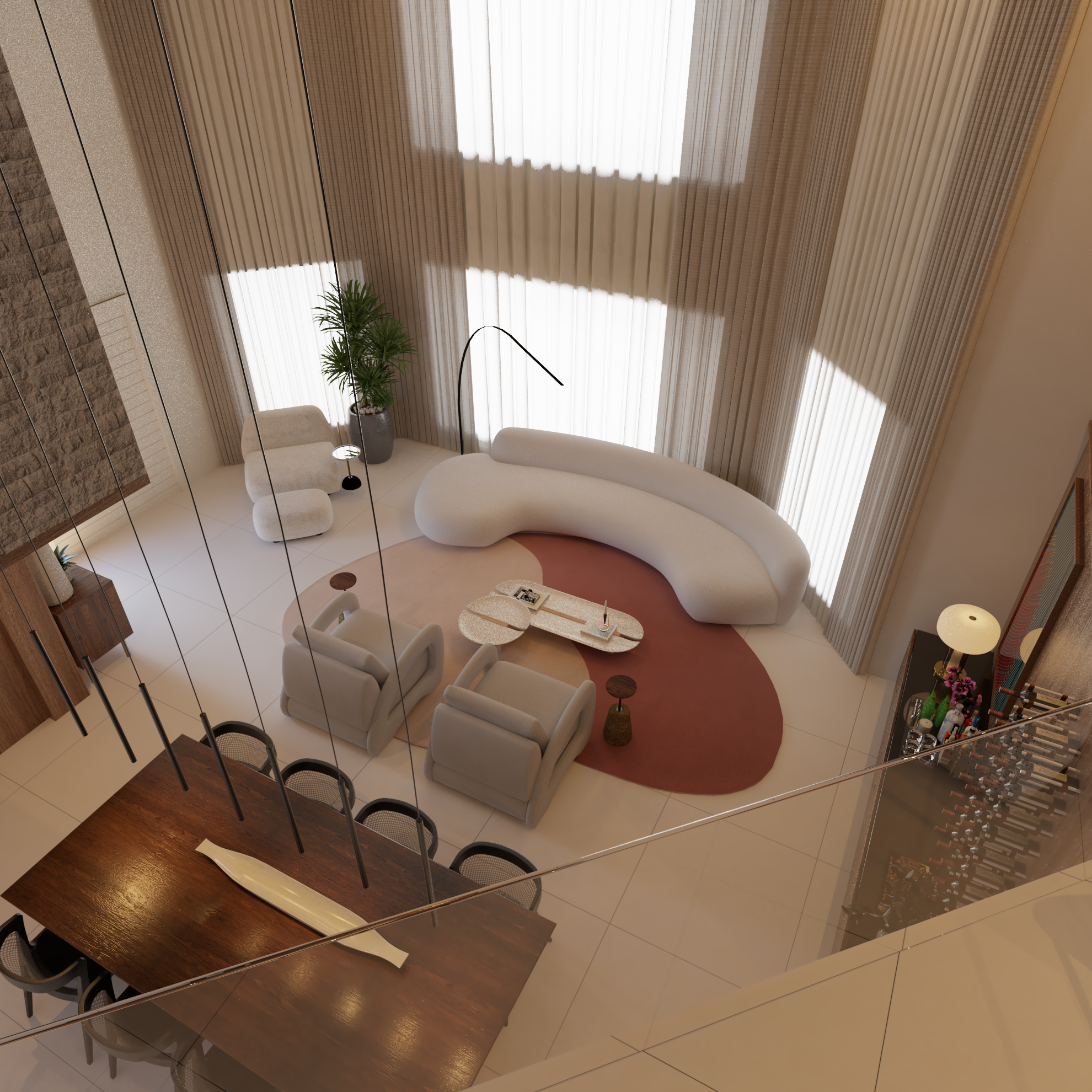 带双踢脚线的客厅设计-12