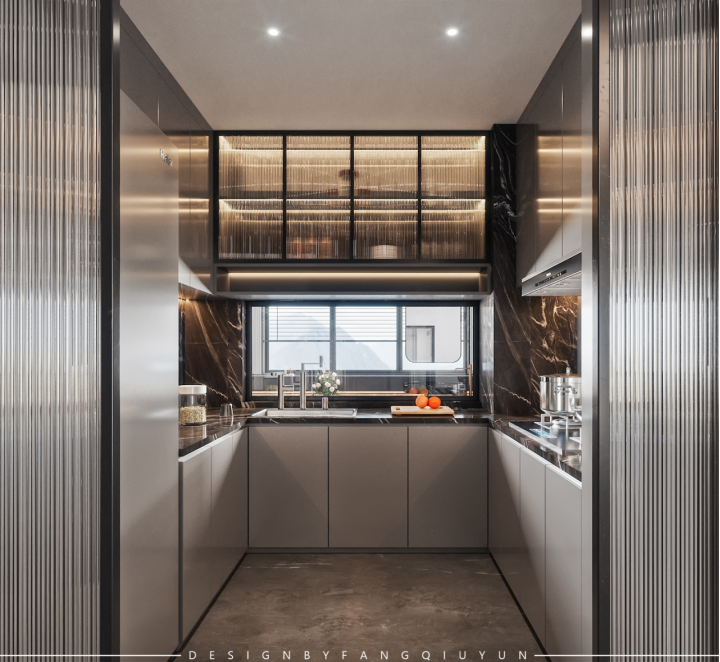 现代轻奢大平层设计-13