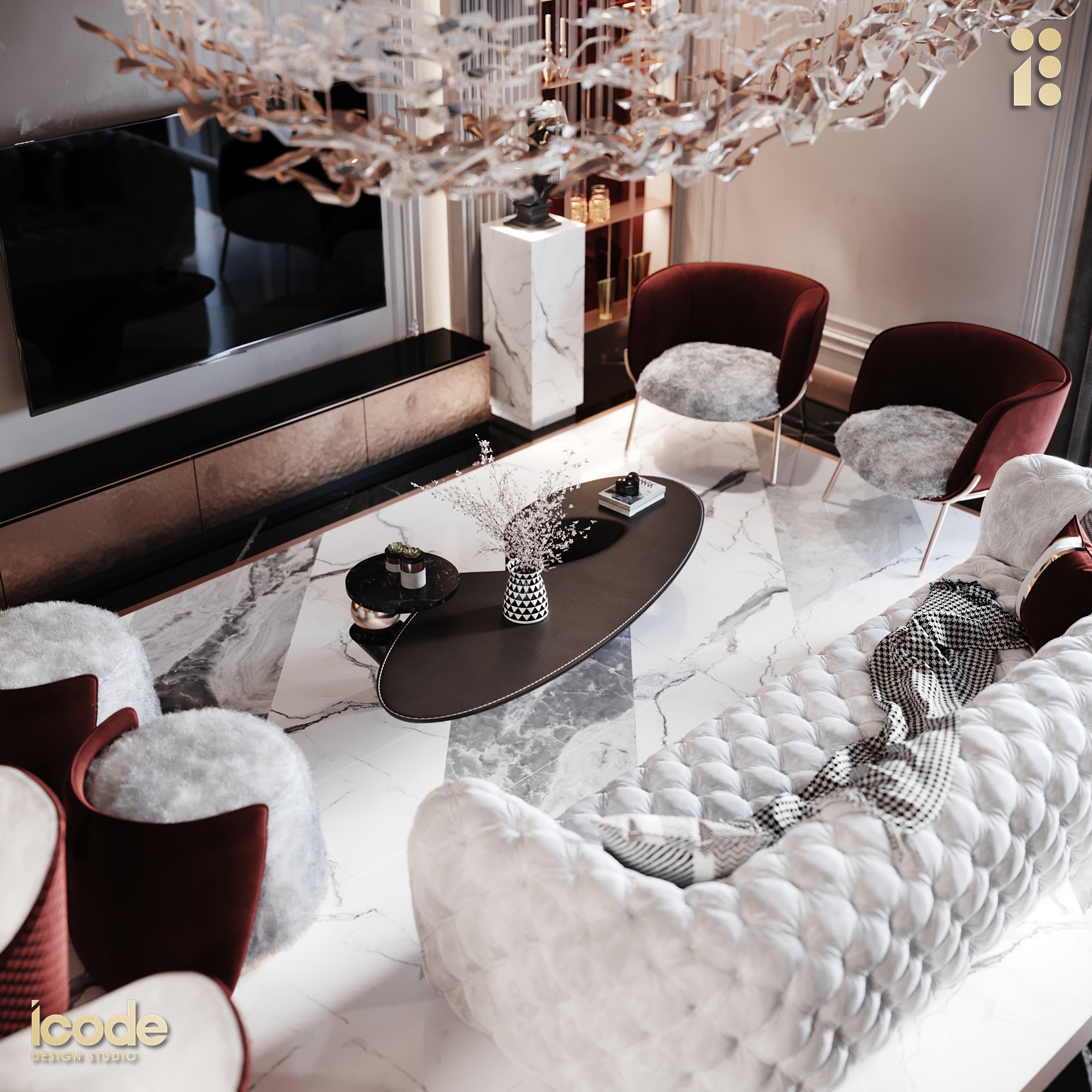 ICODE DESIGN STUDIO 豪华接待室设计-2