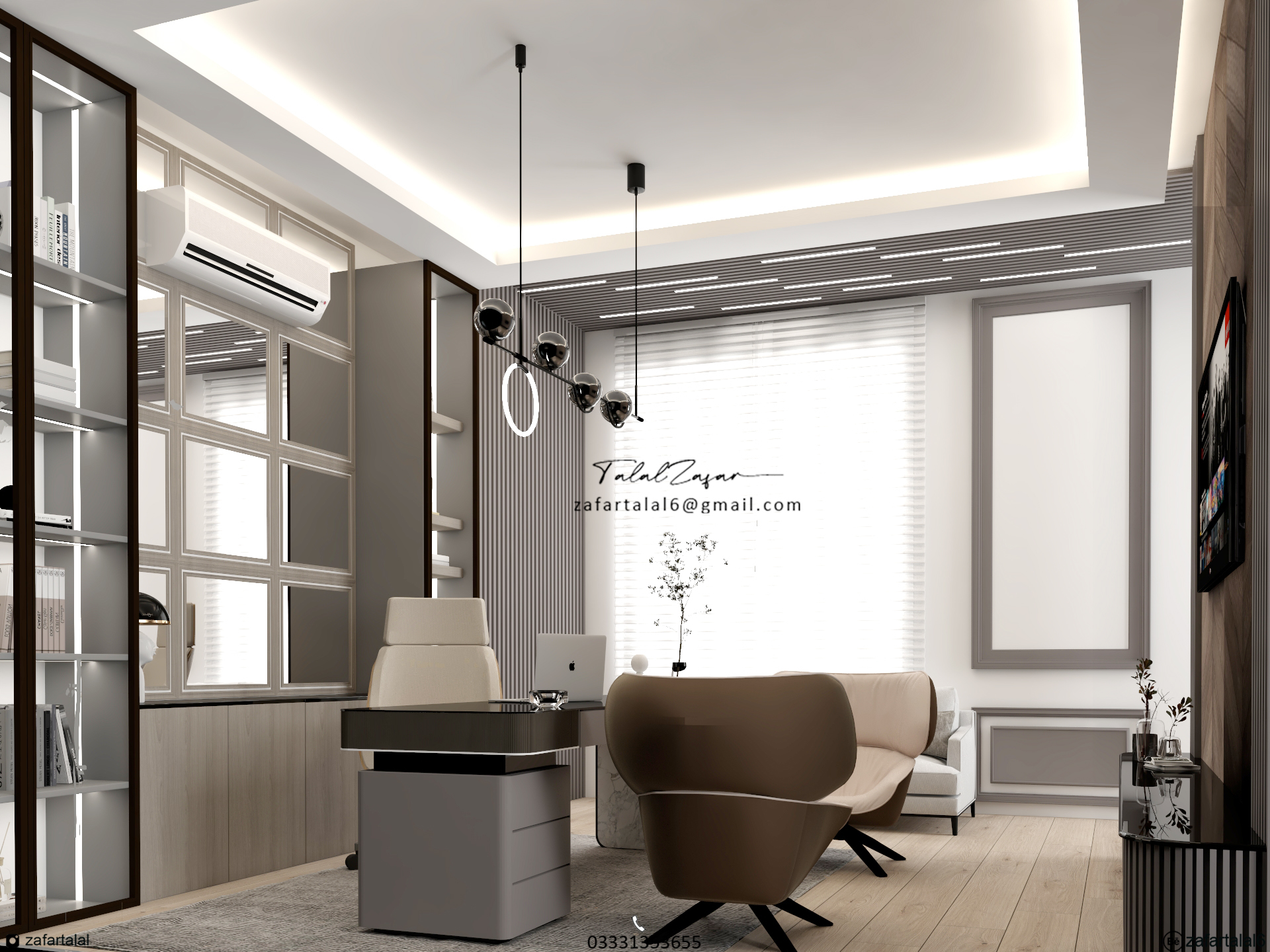 办公室房间（蓝色海洋）-6