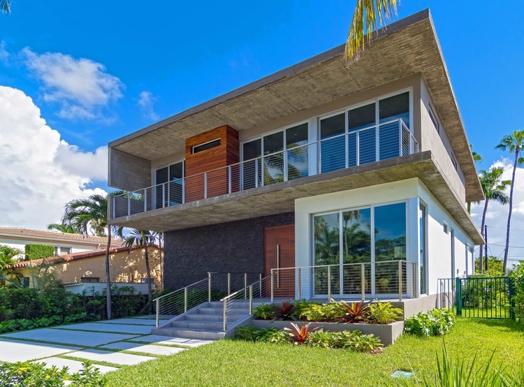 迈阿密棕榈岛上的私人住宅 | 自然光与水景的完美融合-17