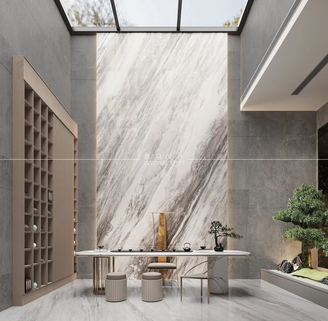 东原印未央现代下叠空间设计丨中国西安丨青马别墅设计-36