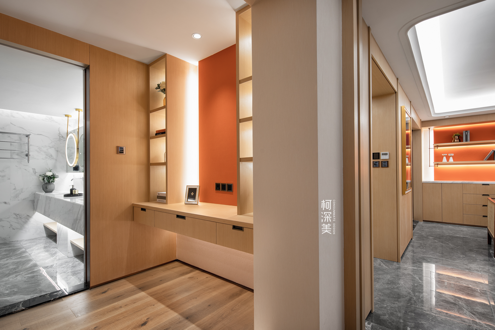 双月湾度假屋 · 现代简约,融入夕阳橙与海洋蓝的活力空间丨中国惠州丨柯深美（深圳）室内设计有限公司-38