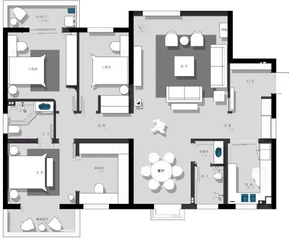 现代新中式风格设计丨周笙笙建筑装饰设计-8