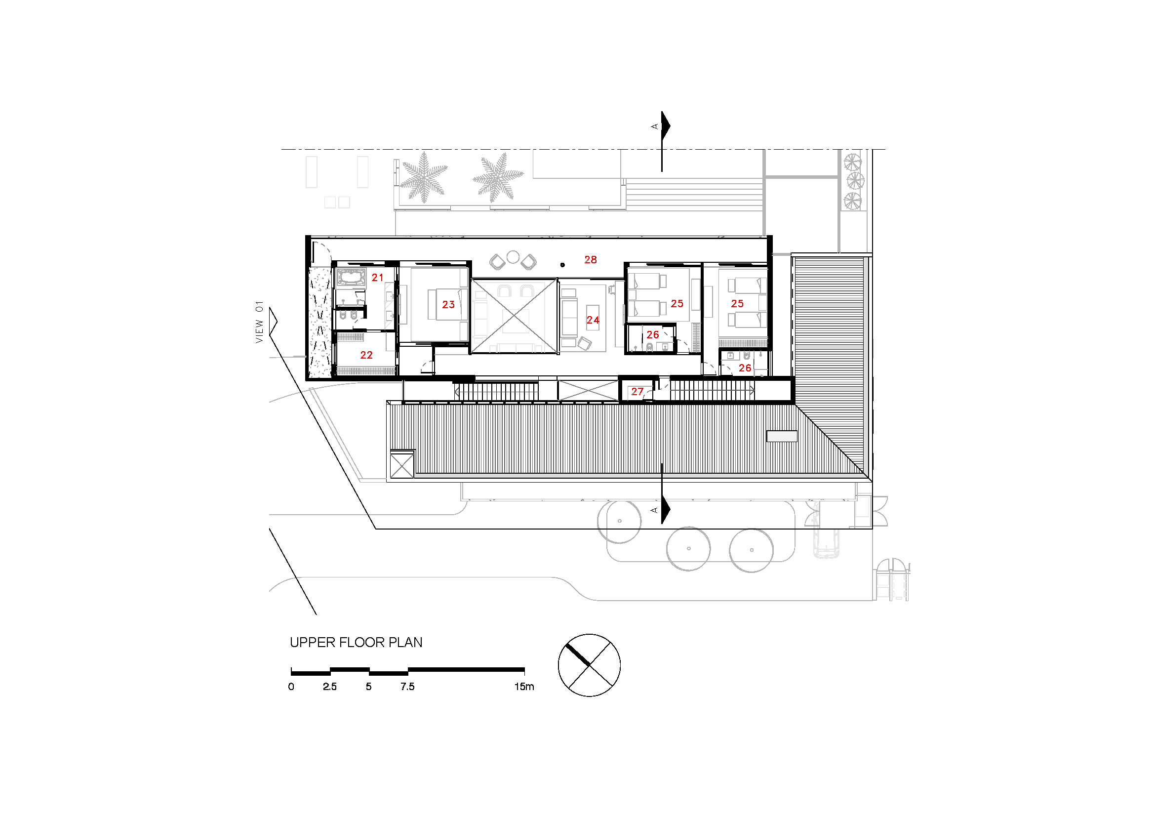砖石与玻璃的交响乐——EL Residence 度假屋设计-23