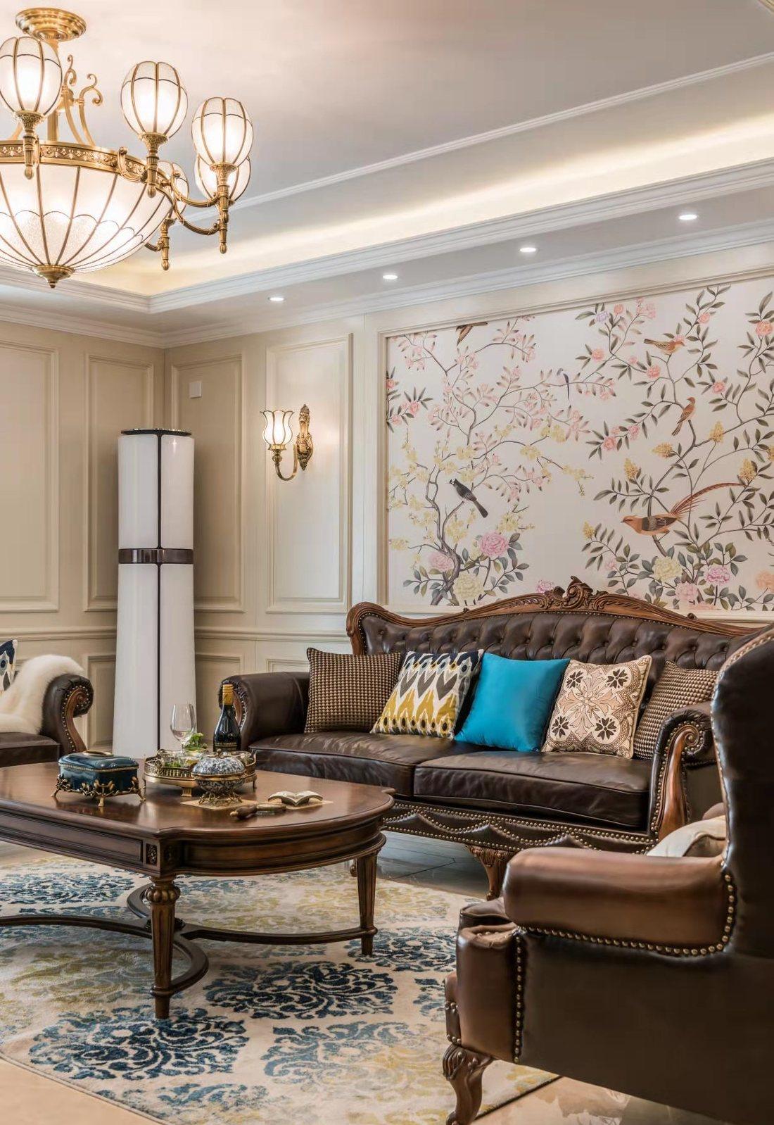 美式古典融合中式禅意复古美家丨意巢设计事务所-40