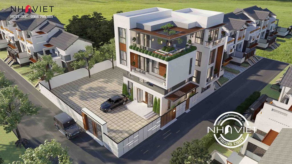 北宁现代4层带电梯别墅设计丨越南风水建筑公司-3