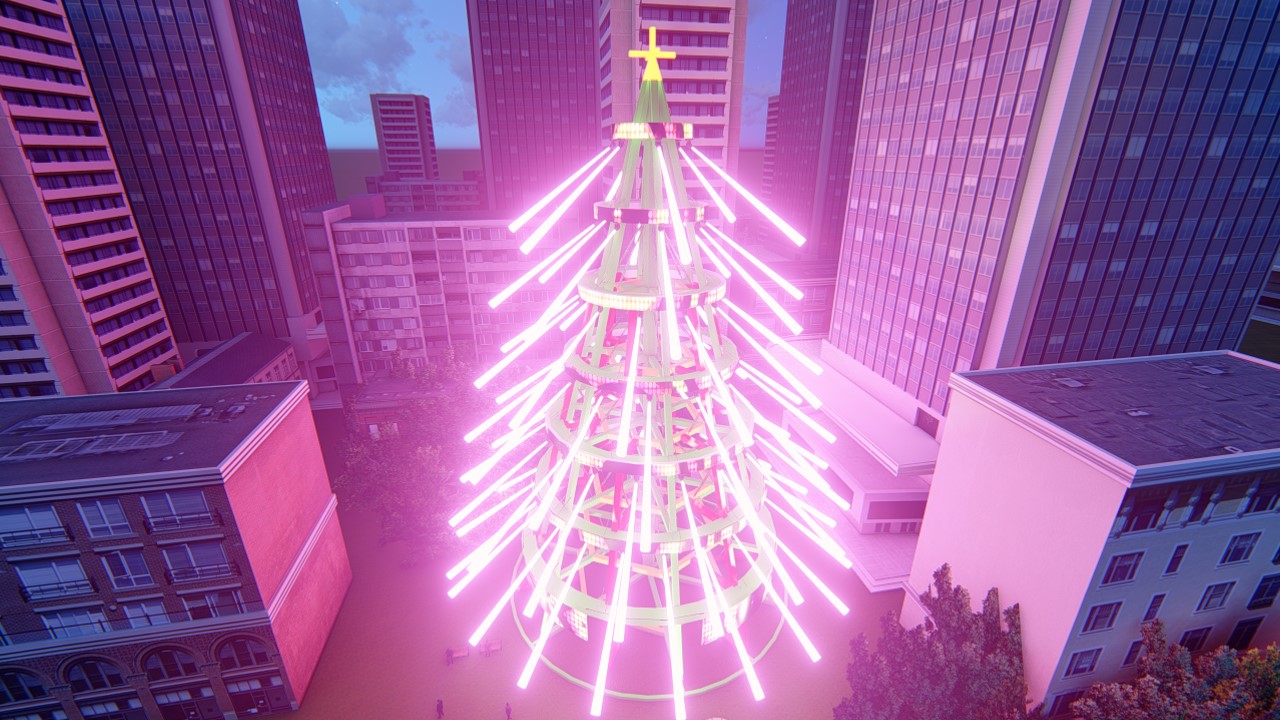 Árvore de Natal em LED - para praças públicas-13