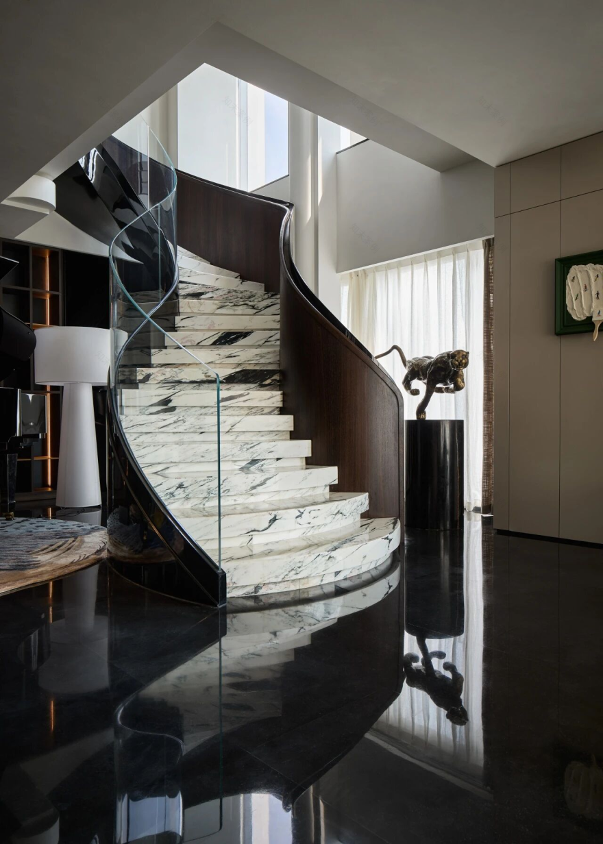 锦绣滨江双层豪宅丨中国重庆丨纳物凡璞空间设计-19