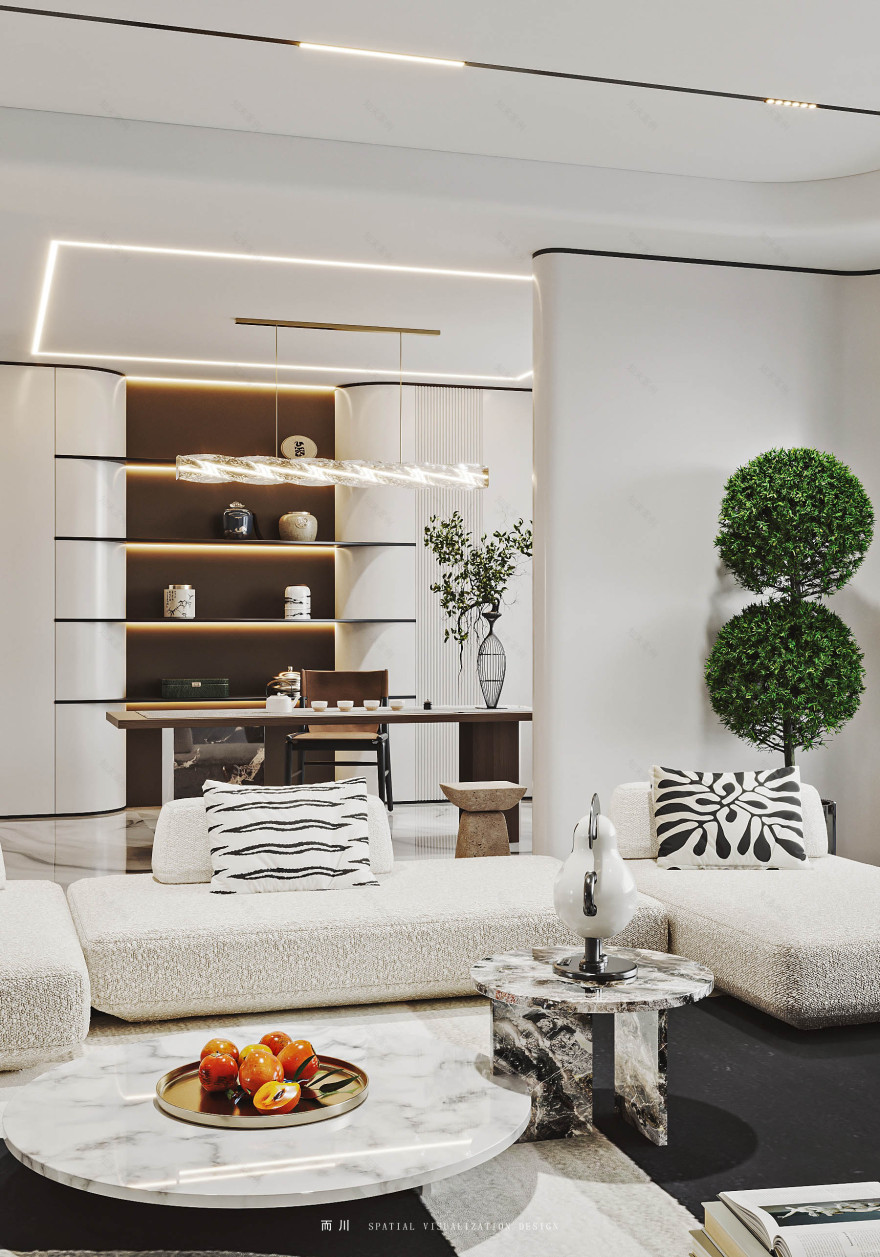 现代轻奢丨魔方空间设计-17