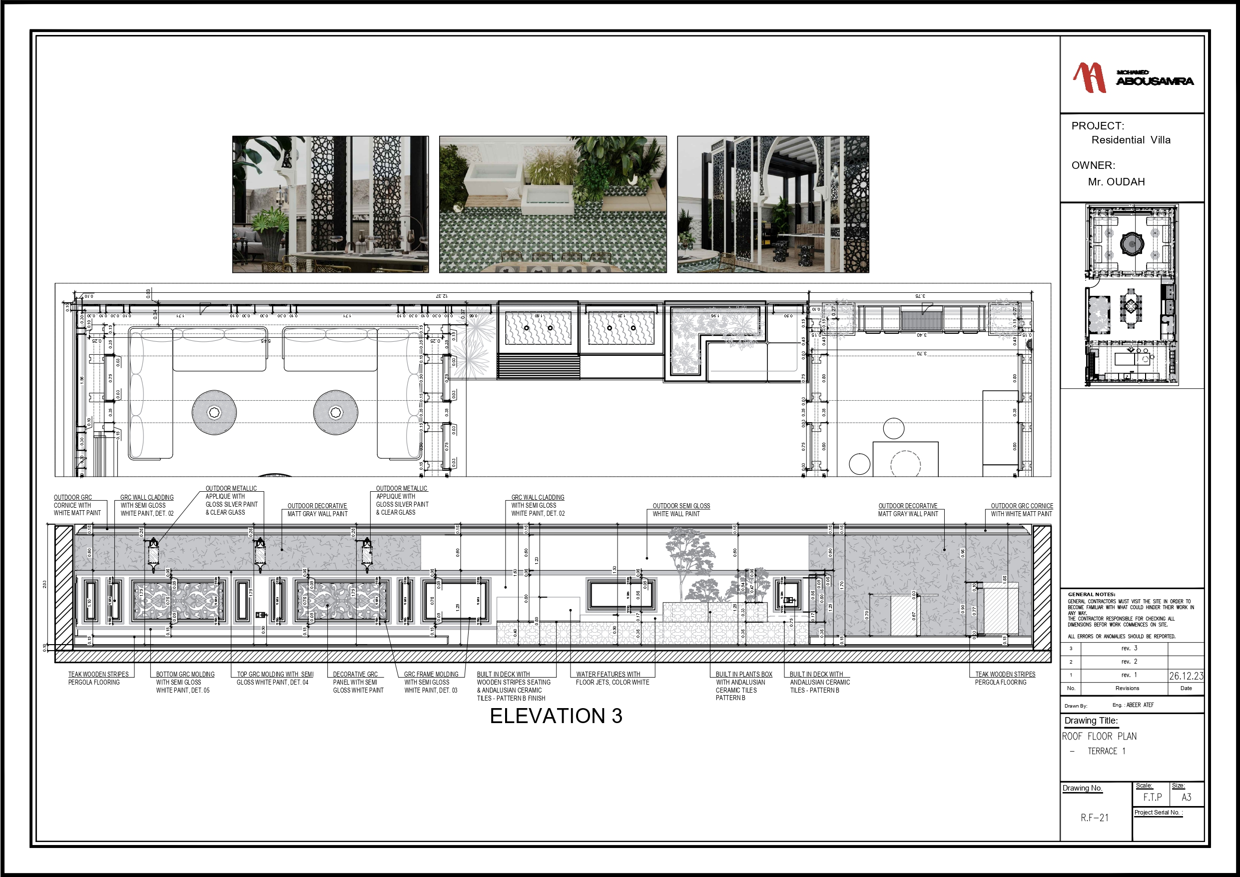 PRIVATE VILLA IN KSA, ROOF FLOOR-9