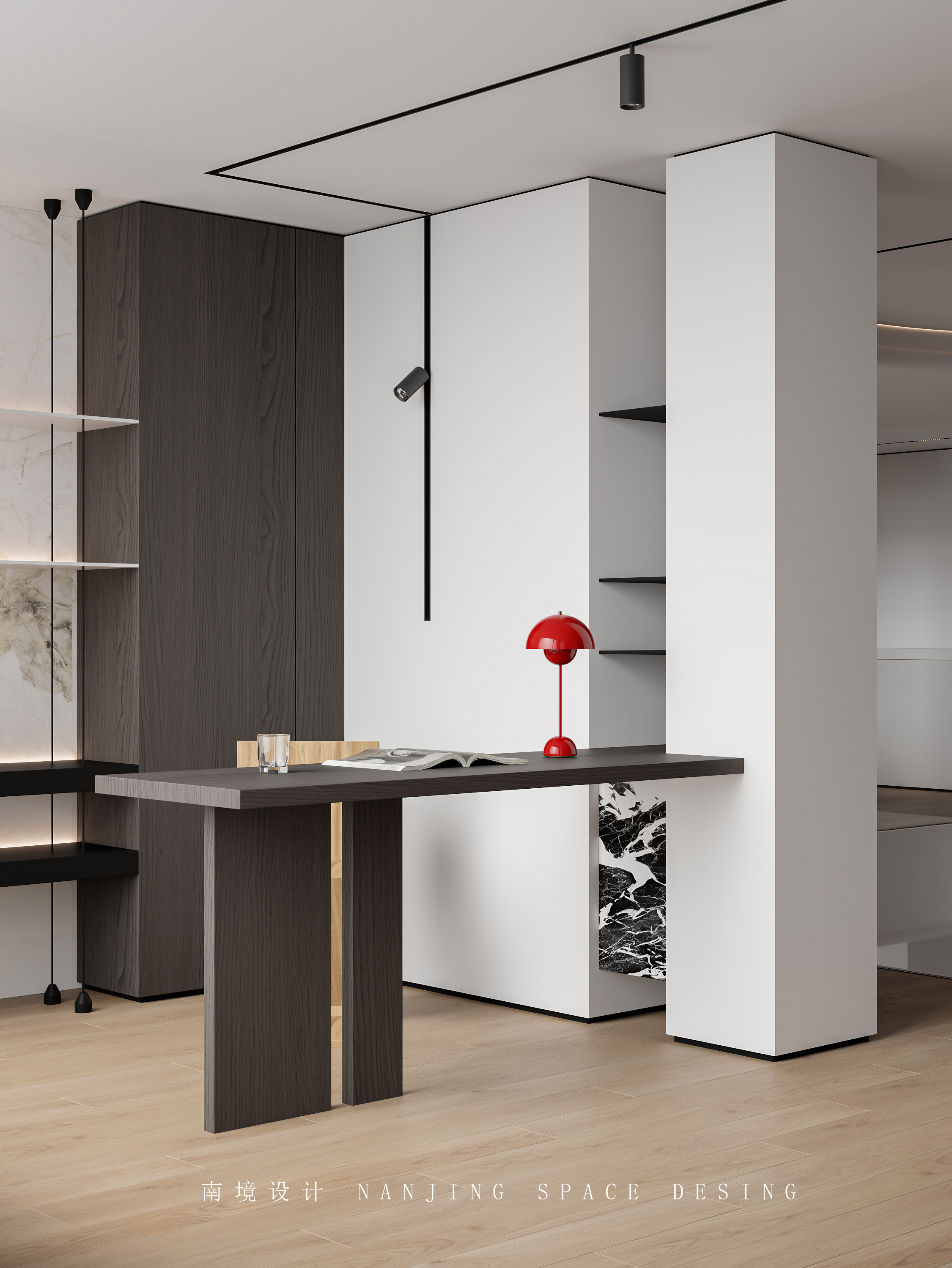 现代挑空别墅-21