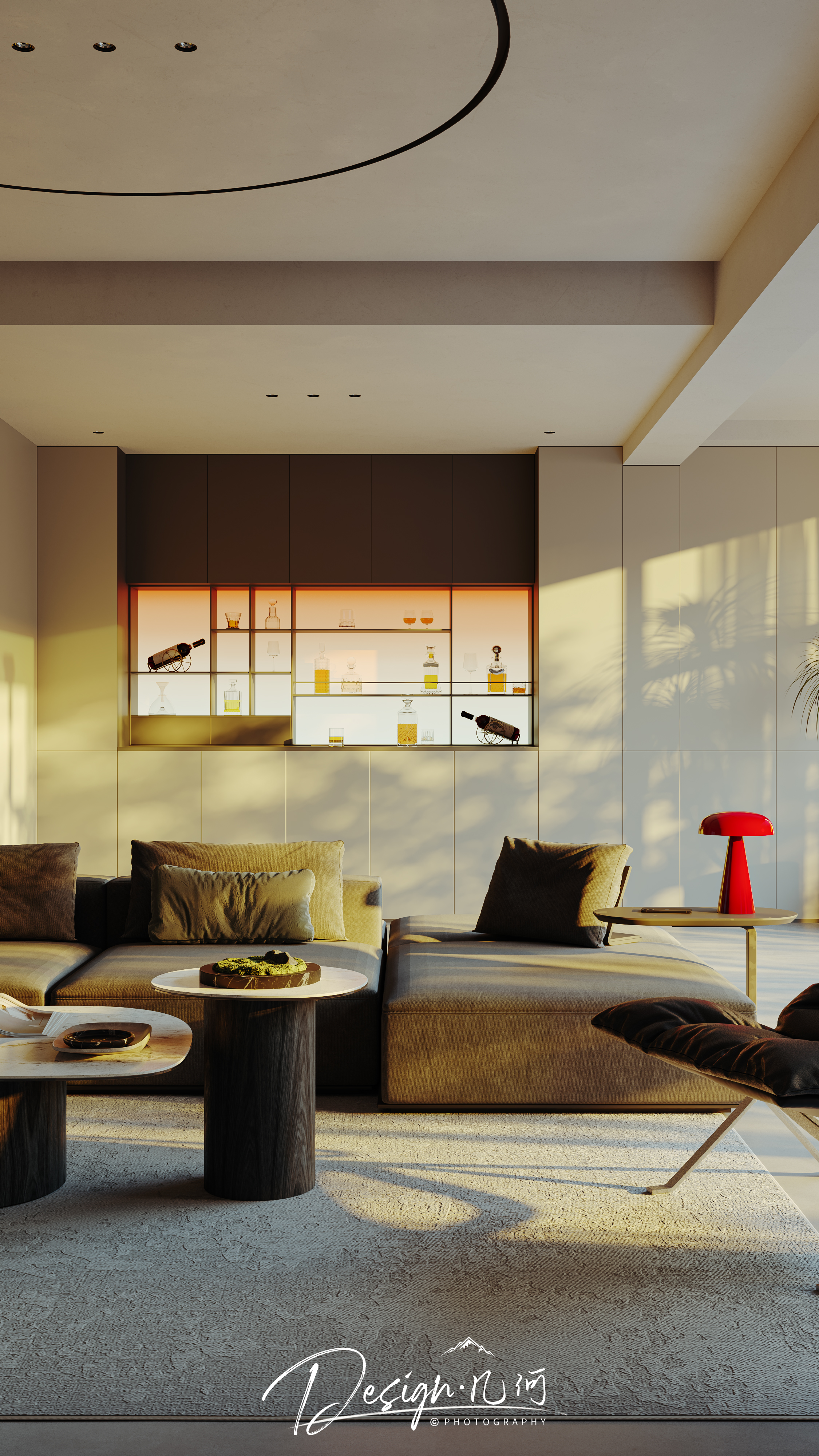 几何空间视觉表现 | 星海国际现代客餐厅（黄昏）-5