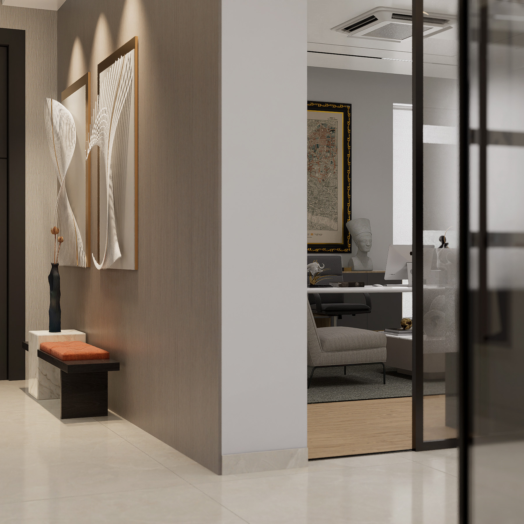 LAPO 室内客厅及家庭办公室设计-1