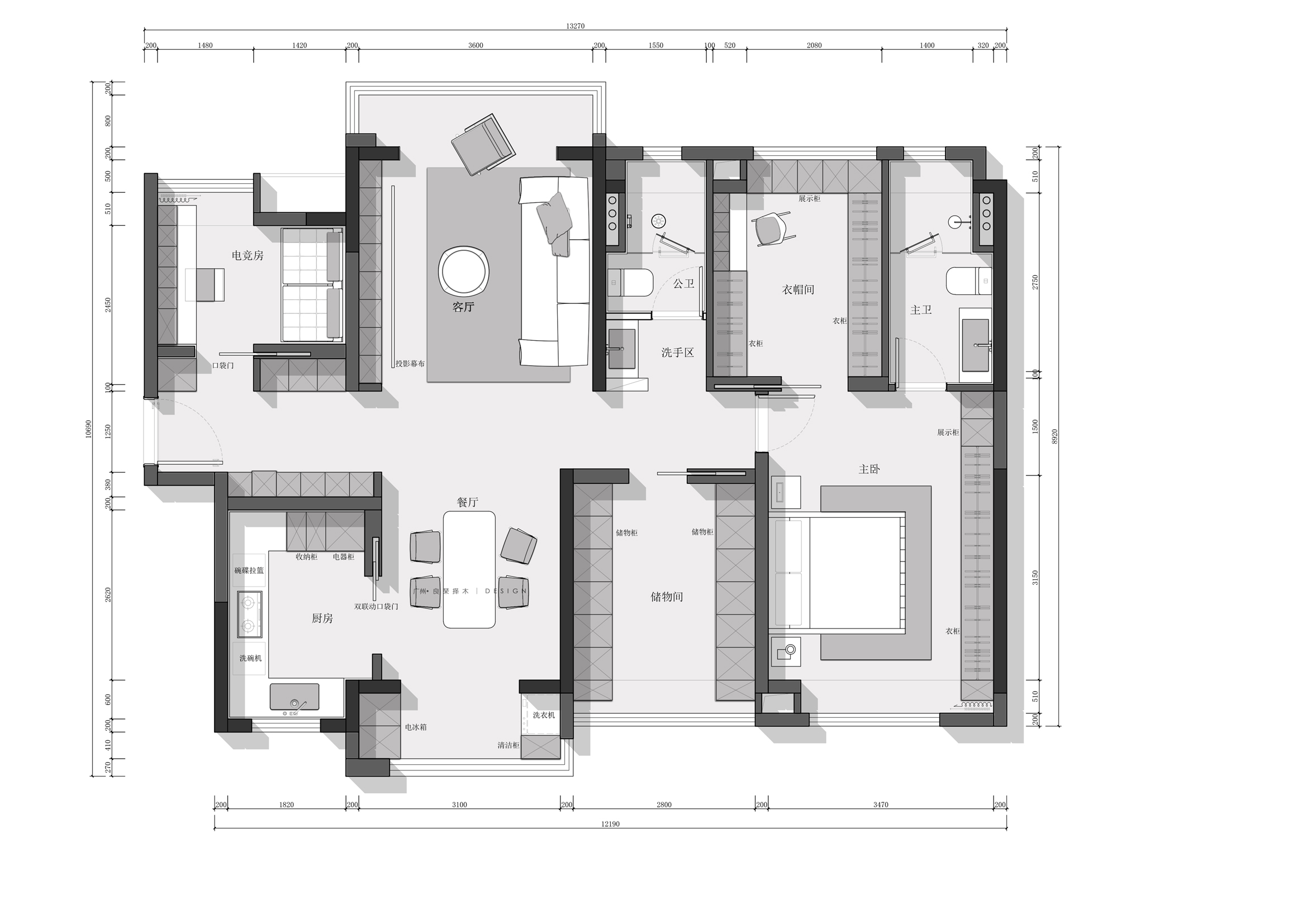 广州白云区意式极简风住宅设计丨中国广州丨良琹择木设计-9