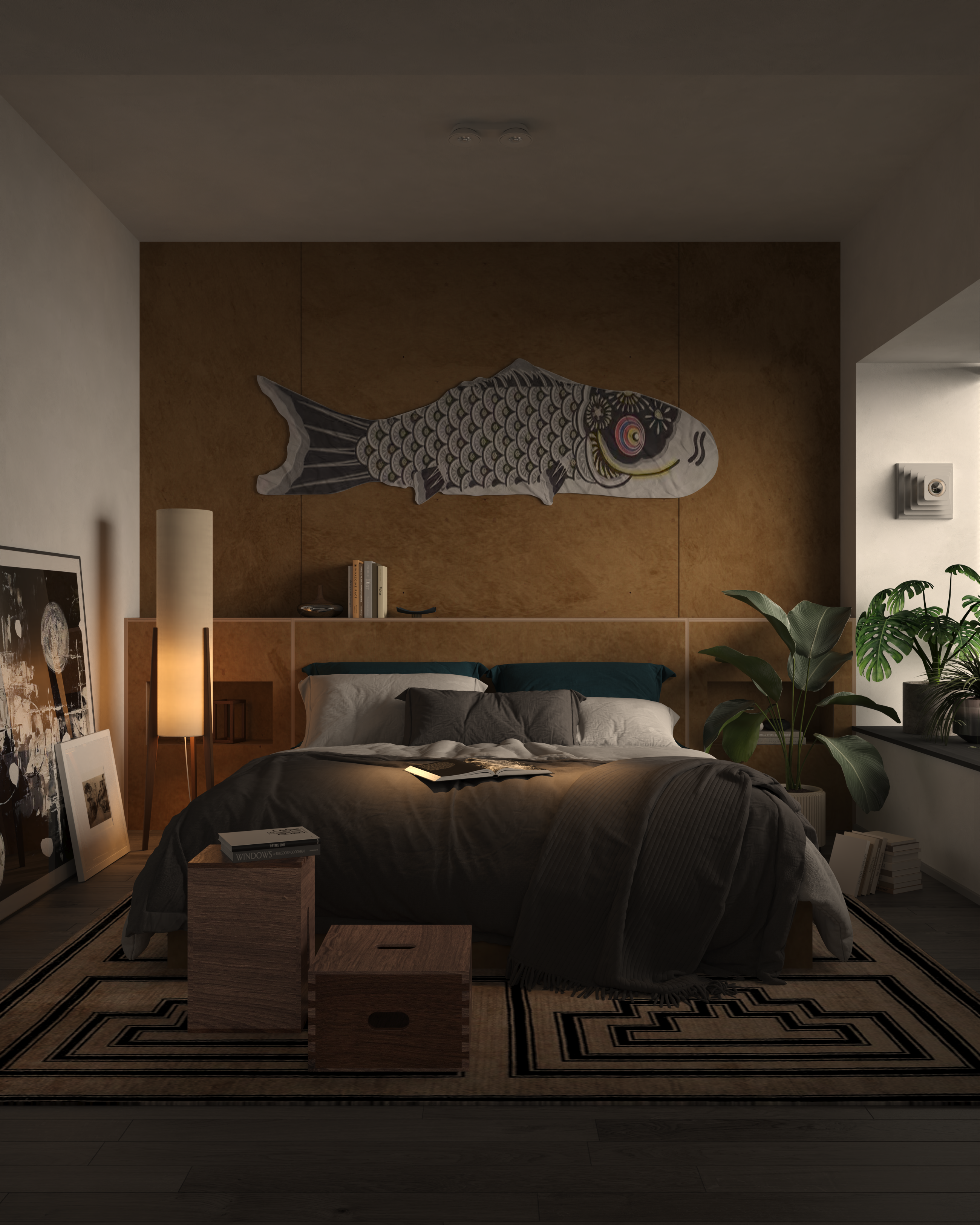 工业风男生公寓设计-6